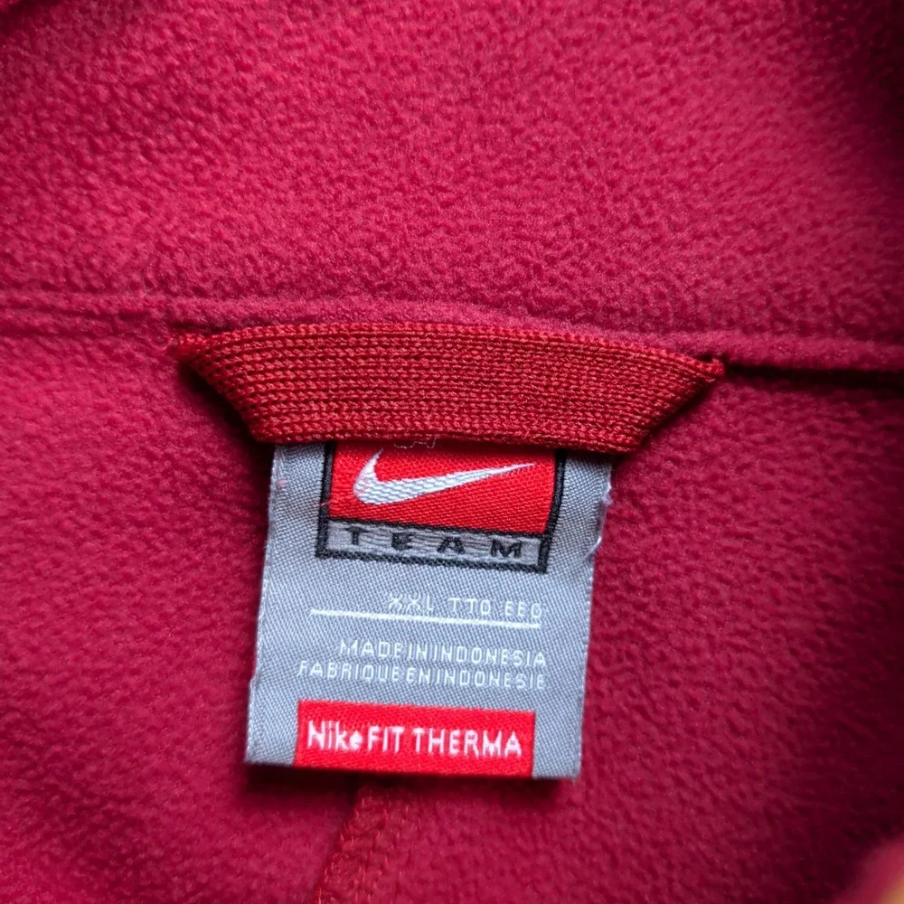 Vintage Nike Team USC Trojans Fleece Jacket Men XXL Red Full Zip Fit Therma